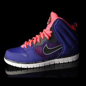 Nike Men's Dunk Free Trainers Blue Blau/Neon Orange